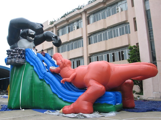 Inflatable slide